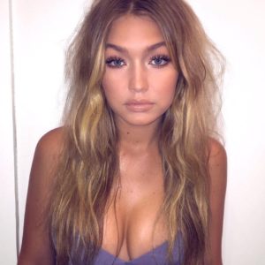 Gigi Hadid sexy cleavage
