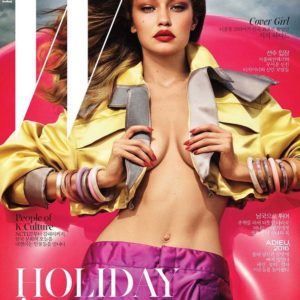 Gigi Hadid naked boobs in magazine