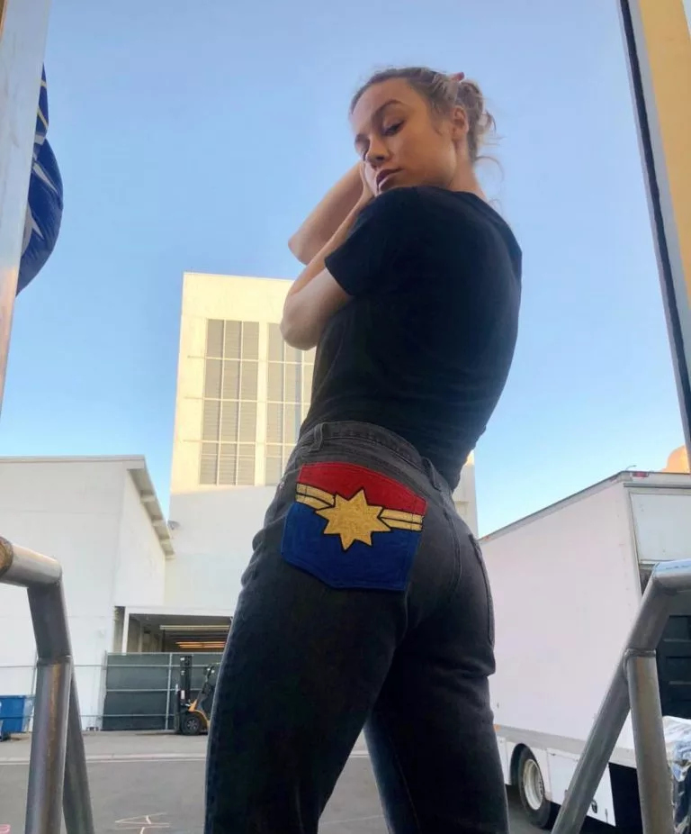 Brie Larson butt jeans
