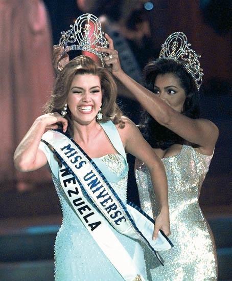 Alicia Machado Crowned Miss Universe in 1996