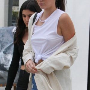 Kendall Jenner braless pokies nipple