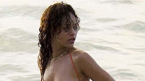 Rihanna nipples exposed