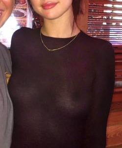 Selena Gomez boobs visible in