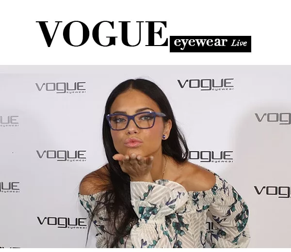 Adriana modeling Vogue Eyewear