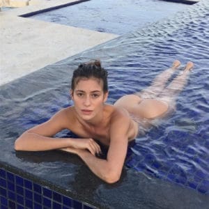 model alejandra guilmant naked in pool