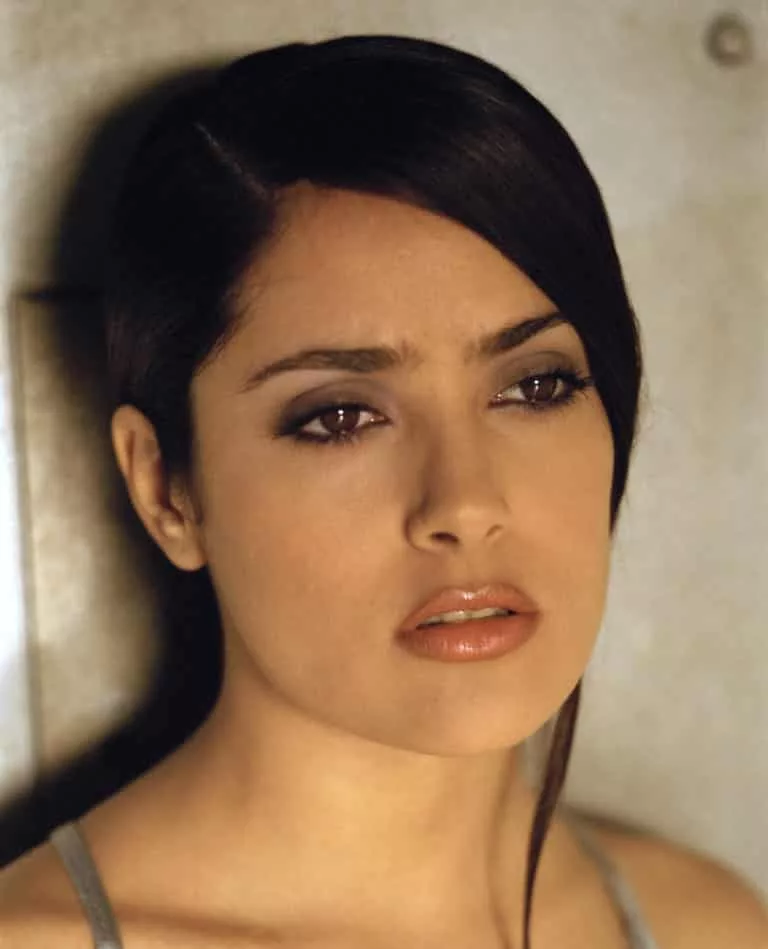 Young Salma Hayek modeling (1999)