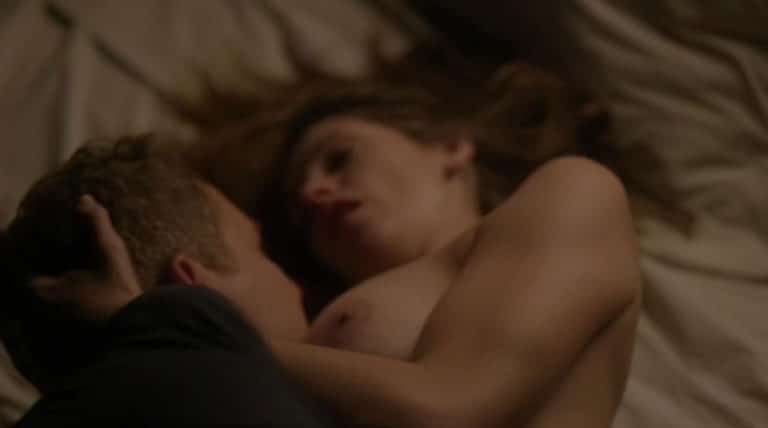 brunette ashley greene's nipple exposed in film