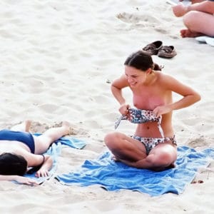 hot pic of natalie portman's naked tits on the beach