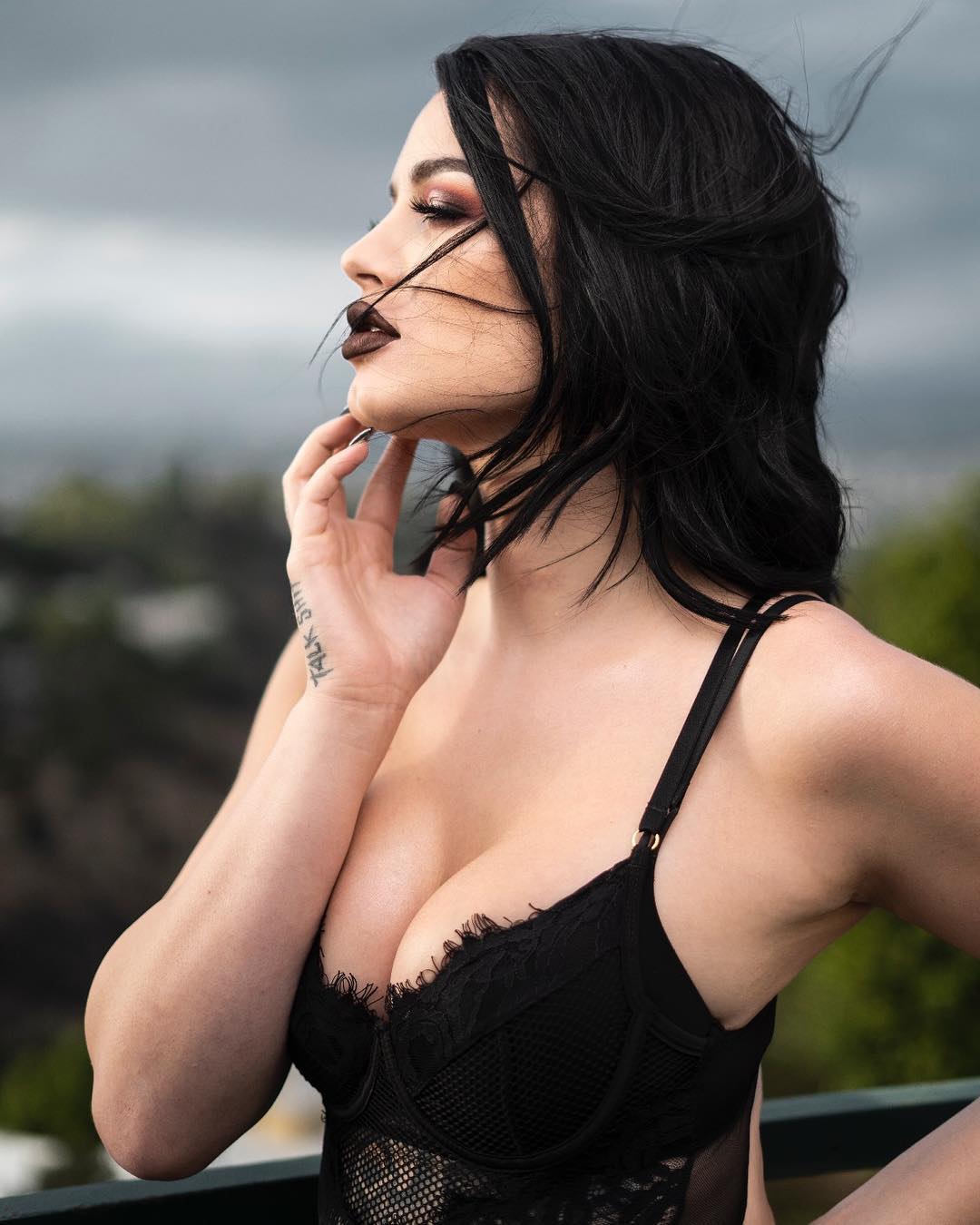 Paige WWE boobs exposed
