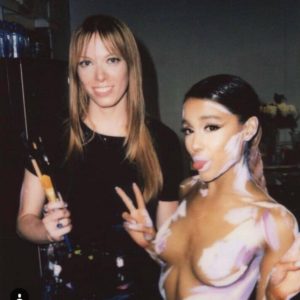 Ariana Grande nude body paint