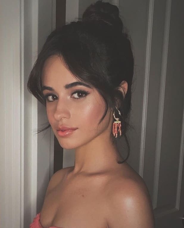 Camila Cabello hot selfie with hair up