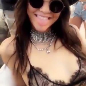 Kendall Jenner boobs show
