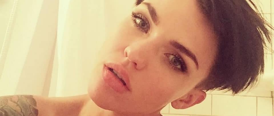 Ruby Rose topless selfie pic