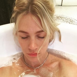 January Jones naked in bathtub