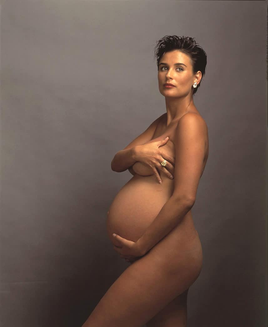 Demi Moore pregnant naked photo Vanity Fair